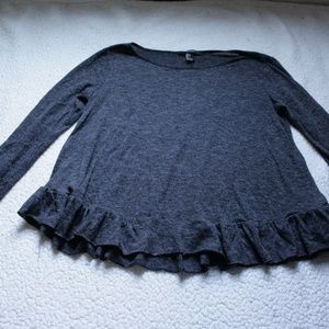 Forever 21 Ruffle Flowy Top Size Large